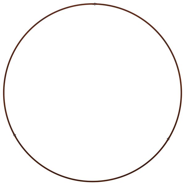 vidaXL プランターリング 5 pcs ブラウン 80 x 80 x 20 cm 耐候性スチール