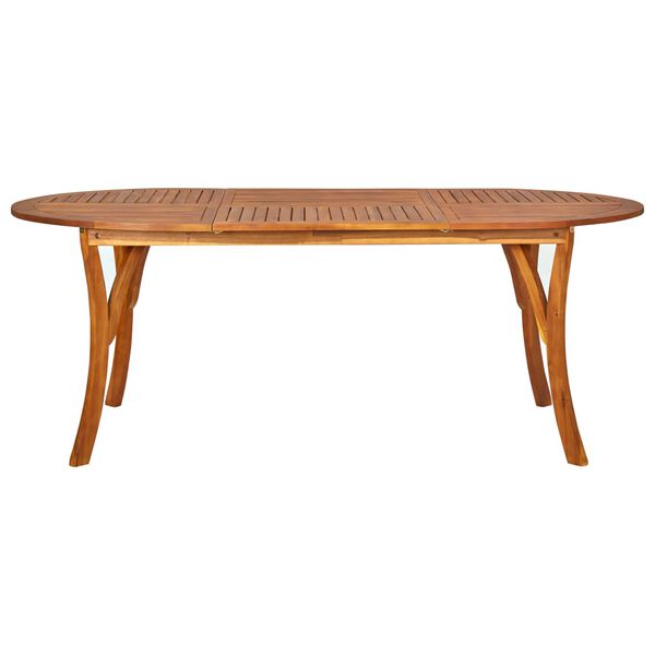 vidaXL ガーデンテーブル 120x100x75cm アカシア無垢材