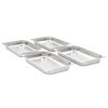 vidaXL ガストロノームパン 4点 GN 1/1 65mm ステンレススチール製