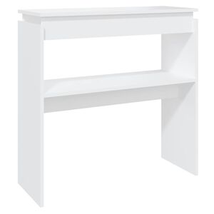 vidaXL コンソールテーブル ホワイト 80x30x80 cm エンジニアードウッド