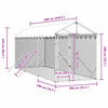 vidaXL 屋外犬小屋 屋根付き シルバー 2x6x2.5 m 亜鉛メッキ鋼製