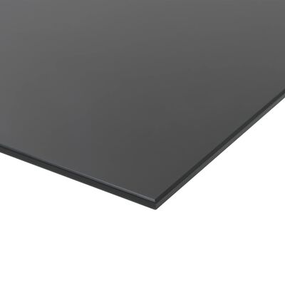 vidaXL 壁掛け用 マグネット黒板 ガラス 100x60cm
