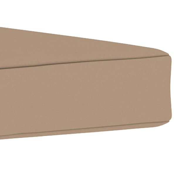 vidaXL フロアパレットソファクッション 60x61.5x6cm トープ 布製