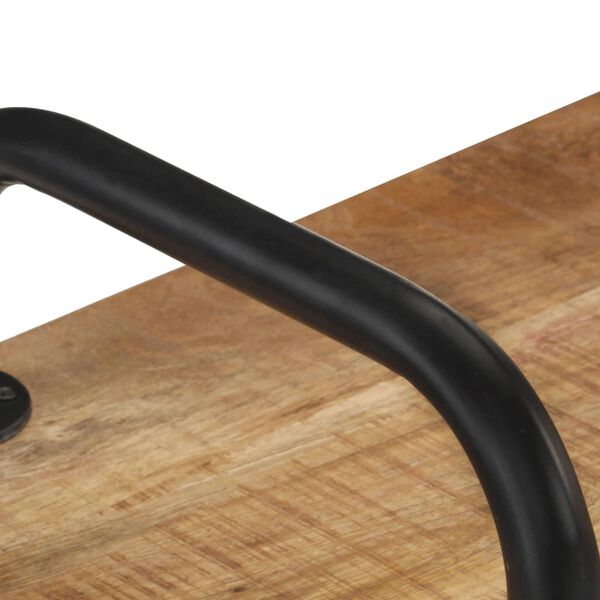 vidaXL ベンチ 110cm マンゴー無垢材 (粗目)