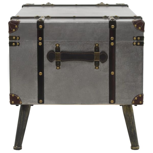 vidaXL コーヒーテーブル MDF＆アルミ製 102x51x47.5cm