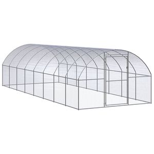 vidaXL 屋外鶏小屋 3x8x2 m 亜鉛メッキ鋼製