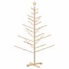 vidaXL 木製クリスマスツリー KOTKA 150 cm 竹、パイン無垢材 ナチュラル