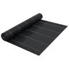 vidaXL 防草シート 2x25 m ブラック PP
