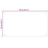 vidaXL キッチンスプラッシュバック 2 pcs ブラック 90 x 50 cm 強化ガラス