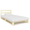 vidaXL すのこベッドフレーム パイン無垢材 100x200cm