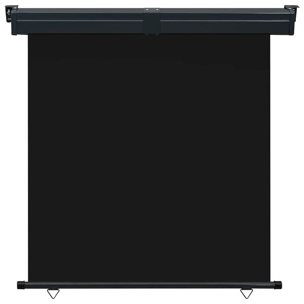 vidaXL バルコニー用 サイドオーニング 165x250cm ブラック