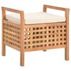 vidaXL 収納ベンチ 49x48x49cm ウォールナット無垢材