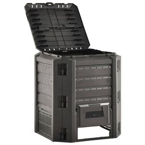 vidaXL ガーデン堆肥箱 ブラック 380L