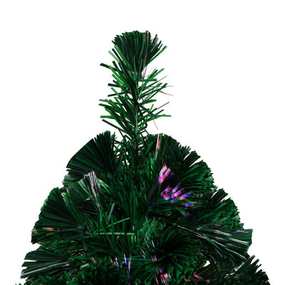 vidaXL フェイククリスマスツリー スタンド付き グリーン 210cm 光ファイバー製