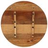 vidaXL テーブルトップ 円型 70cm 15-16mm 無垢の再生木材