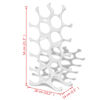 vidaXL ワインスタンド ボトル15本 シルバー アルミ製