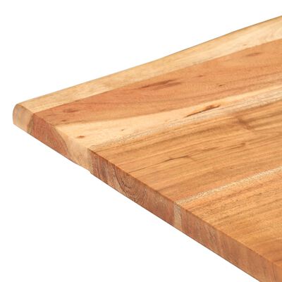 vidaXL ビストロテーブル 天然木の形状 (ライブエッジ) アカシア無垢材 60x60x75cm