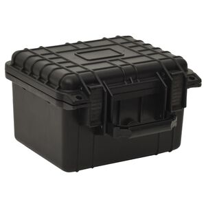 vidaXL ポータブルフライトケース ブラック 27x25x18 cm PP