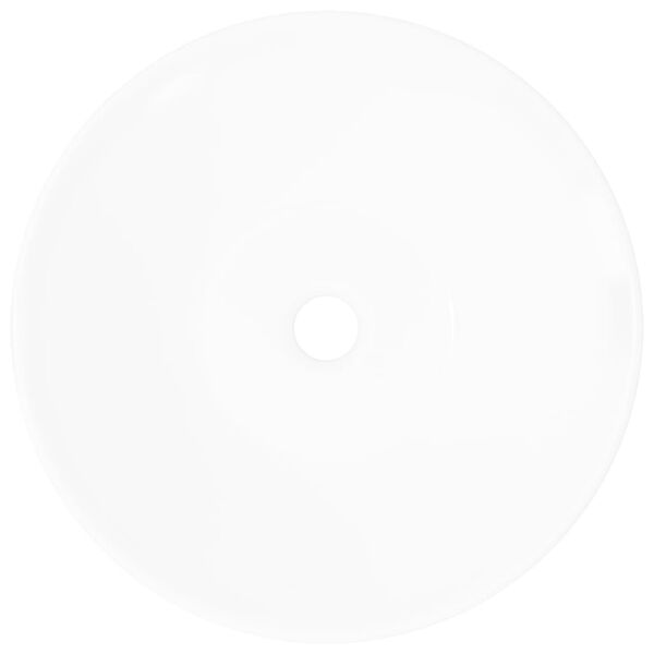 vidaXL バスルーム用 シンク 洗面器 セラミック/磁器製 ホワイト