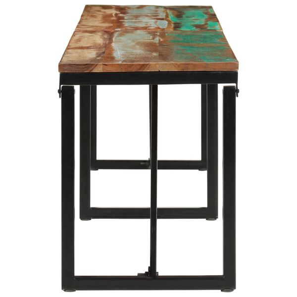 vidaXL ベンチ 160x35x46 cm 再生無垢材