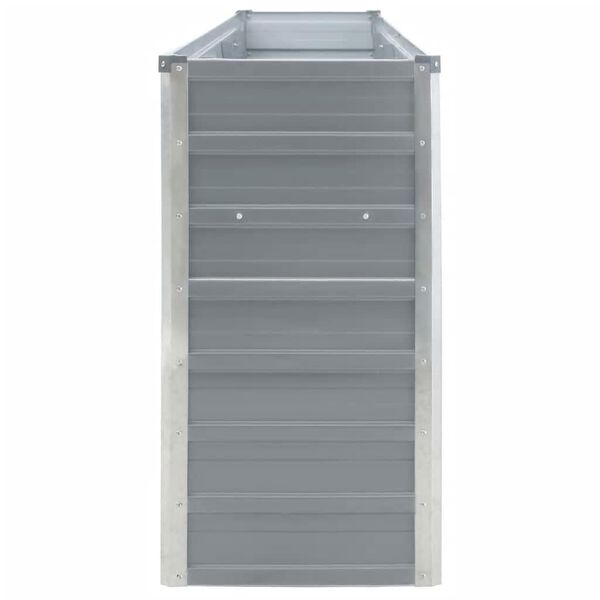 vidaXL ガーデンレイズドベッド 320x40x77cm 亜鉛メッキ鋼製 グレー