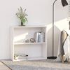 vidaXL 2段 ブックキャビネット ホワイト 80x30x76.5 cm エンジニアリングウッド