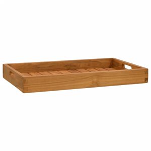 vidaXL サービングトレイ 60x35cm 無垢チーク材