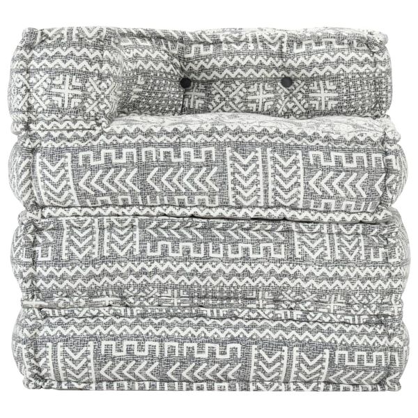 vidaXL モジュール式 厚手クッション ライトグレイ 布製