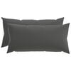 vidaXL クッションカバー 2 pcs HEERLEN アンスラサイト 40 x 80 cm ポリエステル