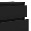 vidaXL 引き出しキャビネット ブラック 60x36x103cm エンジニアリングウッド