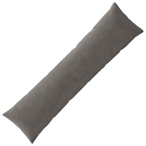 vidaXL クッションカバー ALMELO ダークグレー 40 x 145 cm コーデュロイ
