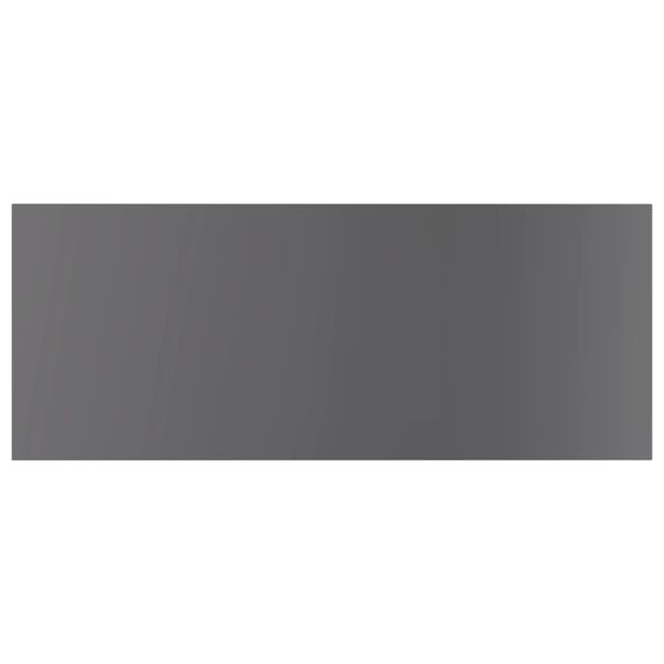 vidaXL 本棚ボード 4点 ハイグロスグレー 100x40x1.5cm パーティクルボード