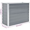 vidaXL ガーデンレイズドベッド 100x40x77cm 亜鉛メッキスチール グレー