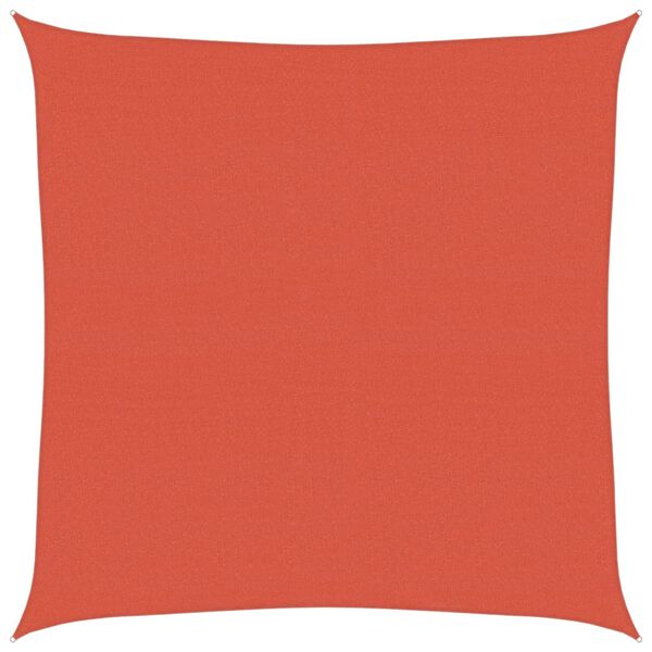 vidaXL サンシェードセイル 160g/m&sup2; テラコッタ 6x6m 高密度ポリエチレン