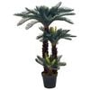 vidaXL 観葉植物 サゴヤシ ポット付き 125cm グリーン
