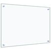 vidaXL キッチン用 汚れ防止板 透明 70x50cm 強化ガラス製