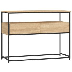 vidaXL コンソールテーブル ソノマオーク 100x40x75 cm エンジニアードウッド