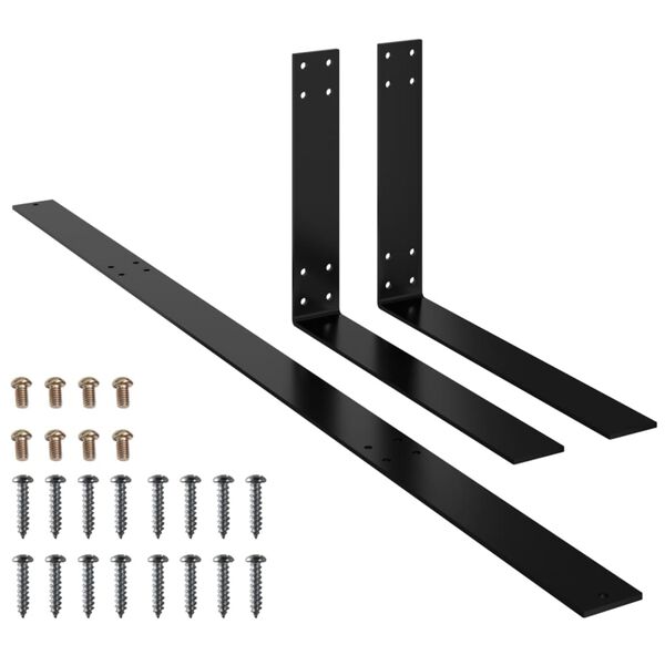 vidaXL パレットソファ用バックレスト 110cm 鉄製 ブラック