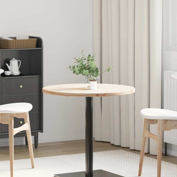 vidaXL テーブルトップ &Oslash;70x2,5 cm 無垢材 パイン材