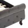 vidaXL ベッドフレーム グレー ベルベット製 100x200cm