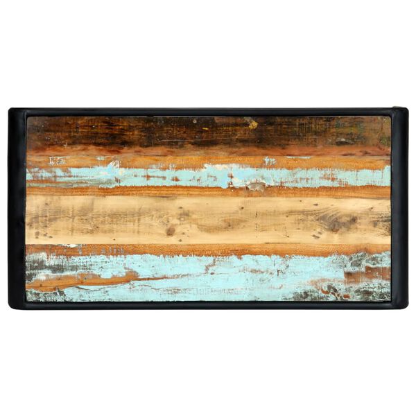 vidaXL ダイニングテーブル 118x60x76cm 無垢の再生木材