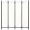 vidaXL 間仕切り パネル4枚 ホワイト 160x180cm