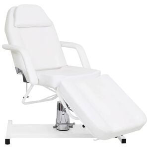 vidaXL マッサージテーブル ホワイト 180x62x(87-112)cm