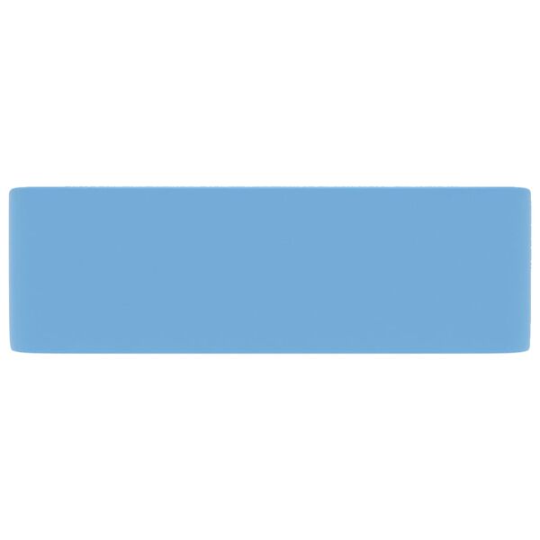 vidaXL 洗面器 マットライトブルー 41x30x12cm セラミック