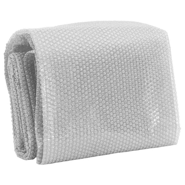 vidaXL フローティング ソーラープールフィルム PE製 450x220 cm グレー