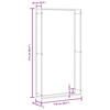vidaXL 薪ラック マットブラック 110x28x214cm スチール製