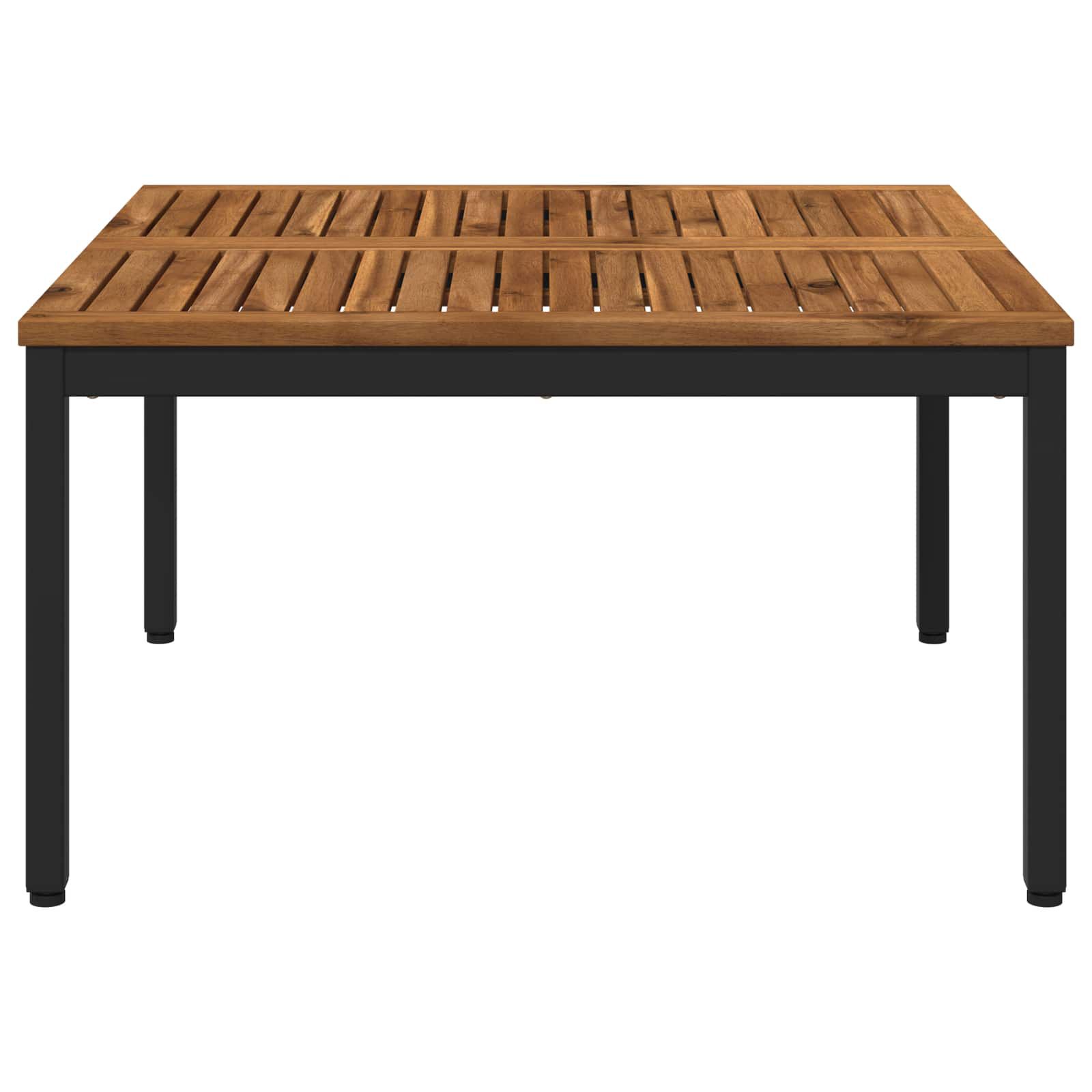 vidaXL コーヒーテーブル ナチュラル＆ブラック 80 x 80.5 x 45 cm