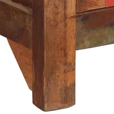 vidaXL サイドボード 棚付き 65x30x180cm 無垢の再生木材