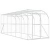 vidaXL 壁に対する鶏小屋 シルバー 600 x 150 x 215 cm 亜鉛メッキ鋼板
