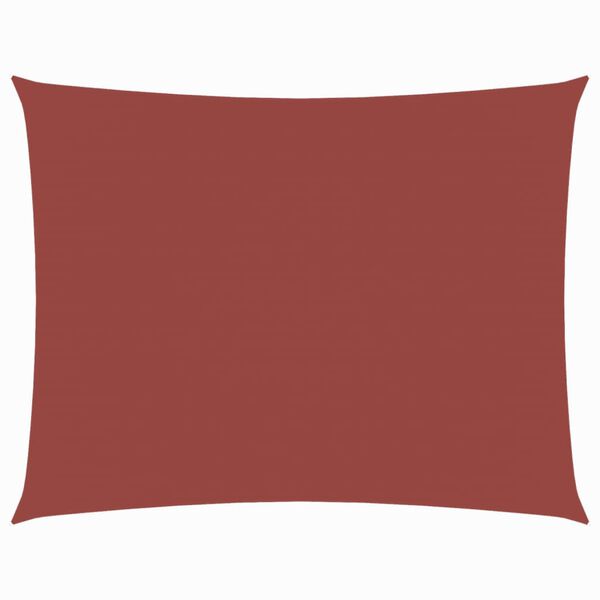 vidaXL サンシェードセイル 2.5x4m 長方形 オックスフォード生地 テラコッタ